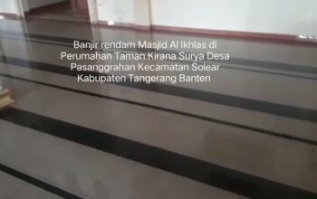 Selain Makam, Luapan Banjir Rendam Masjid dan Rumah Warga Kirana Solear, Dewan Ustur Diminta Turun