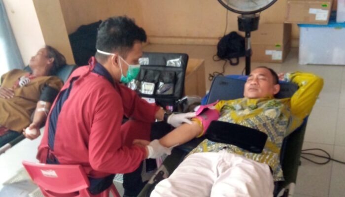 Gandeng PMI, PSHT dan Desa Pasanggrahan Gelar Bakti Sosial Donor Darah