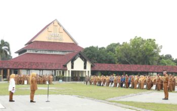 Pasca Pelantikan, Intan Pimpin Apel Perdana di Puspemkab Tangerang