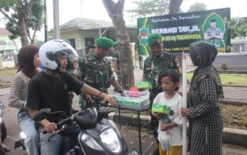 Hari ke 2, Kodim 0510/Tigaraksa Berbagi Takjil Berbuka Puasa