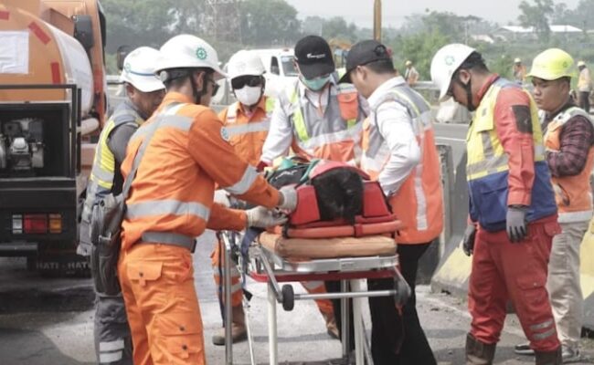Astra Infra Tol Tangerang-Merak Gelar Simulasi Kesiapsiagaan dan Tanggap Darurat