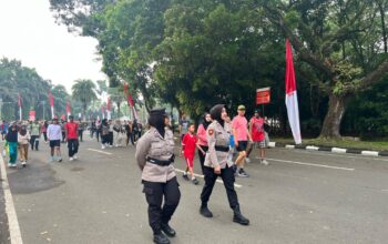Polwan Amankan CFD di Kawasan Puspemkab Tangerang