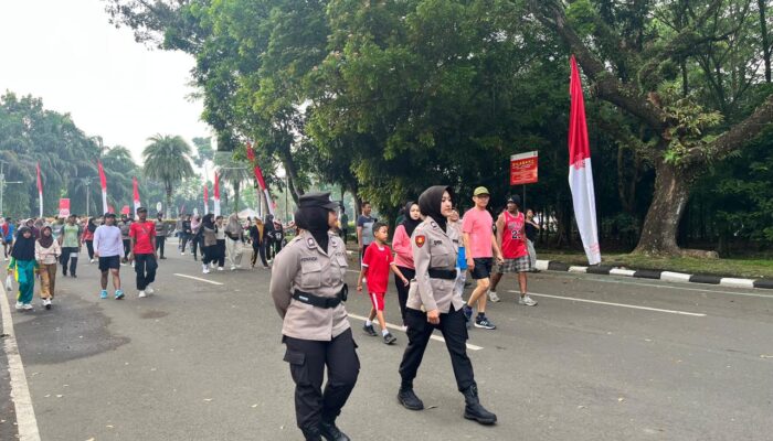 Polwan Amankan CFD di Kawasan Puspemkab Tangerang